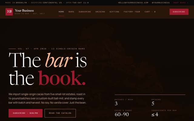 Bean-to-bar chocolate preview