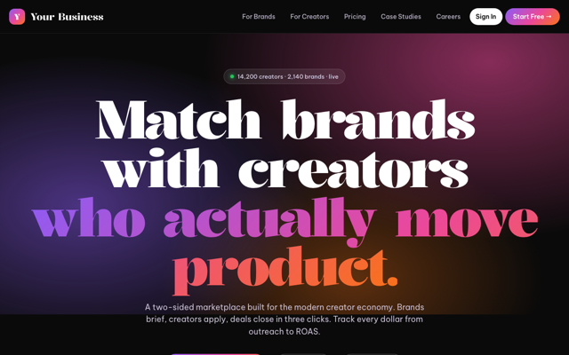 Creator marketplace preview